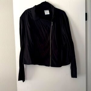 Linen light cross zipper jacket